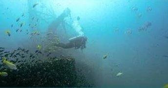 dive-sites_a-diver-exploring-a-wrecks-superstructure-surround
